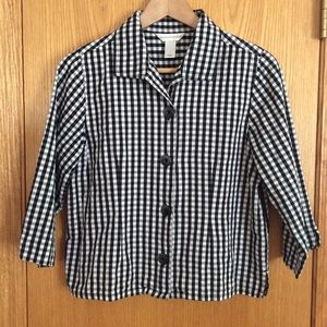 Checkered Button-Up